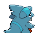 Gible, Back, in HeartGold & SoulSilver