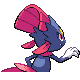 Weavile, Back, in HeartGold & SoulSilver