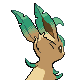 Leafeon, Back, in HeartGold & SoulSilver