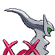 Arceus Psychic, Back, in HeartGold & SoulSilver