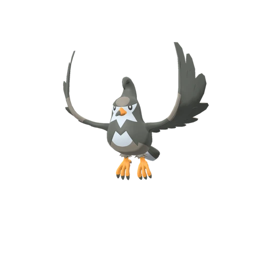Staravia, Front, in Legends: Arceus