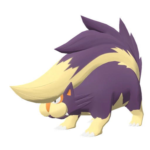Skuntank, Front, in Legends: Arceus