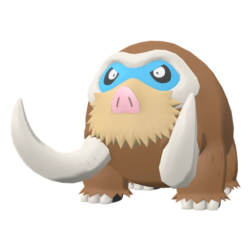 Mamoswine, Front, in Legends: Arceus