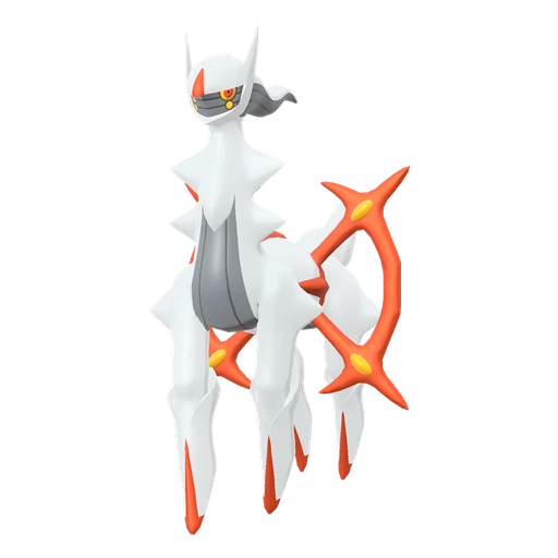 Arceus Fighting, Front, in Legends: Arceus