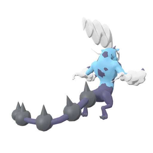 Thundurus Therian Forme, Back, in Legends: Arceus