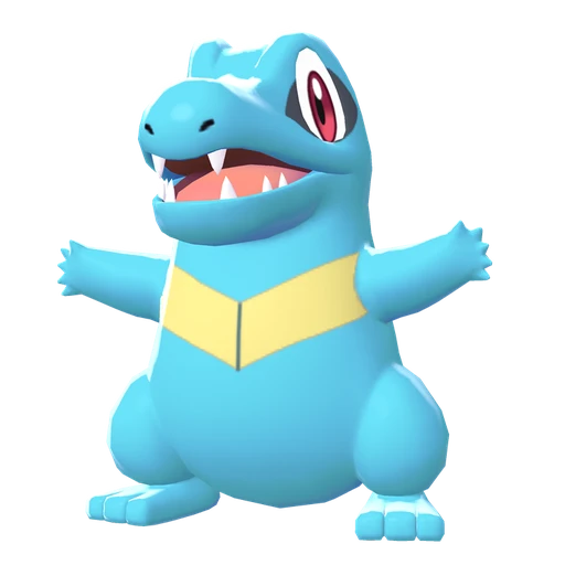 Totodile, Front, in Legends: Z-A: Mega Dimension
