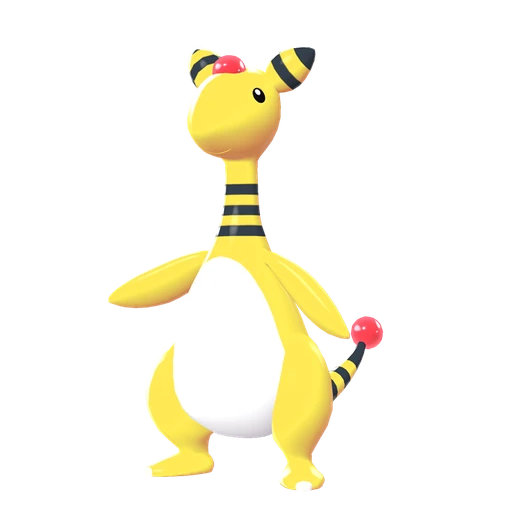 Ampharos, Front, in Legends: Z-A: Mega Dimension