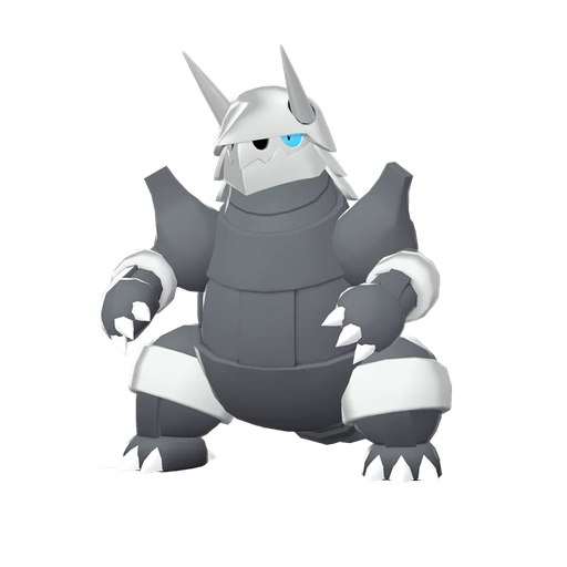 Aggron, Front, in Legends: Z-A: Mega Dimension