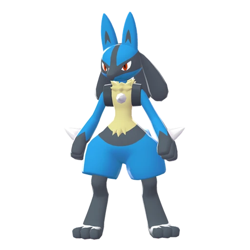 Lucario, Front, in Legends: Z-A: Mega Dimension