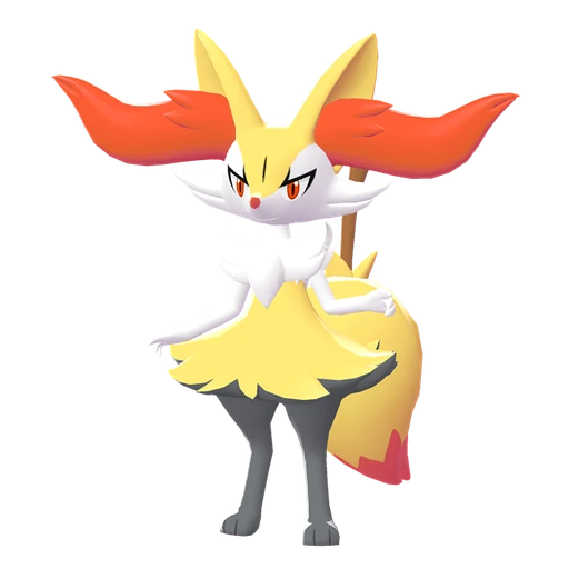 Braixen, Front, in Legends: Z-A: Mega Dimension