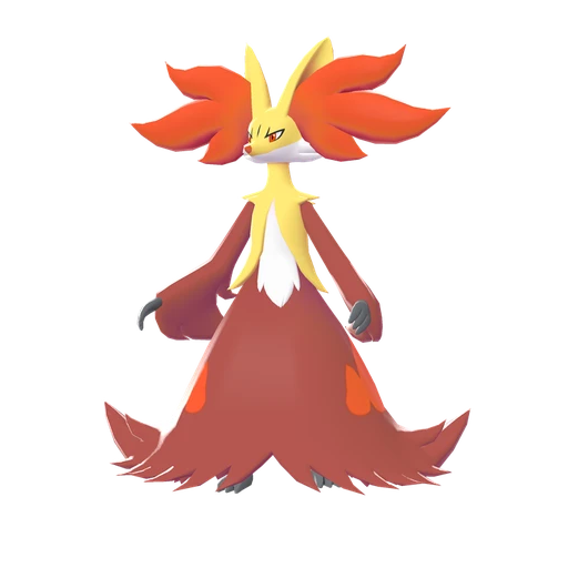 Delphox, Front, in Legends: Z-A: Mega Dimension