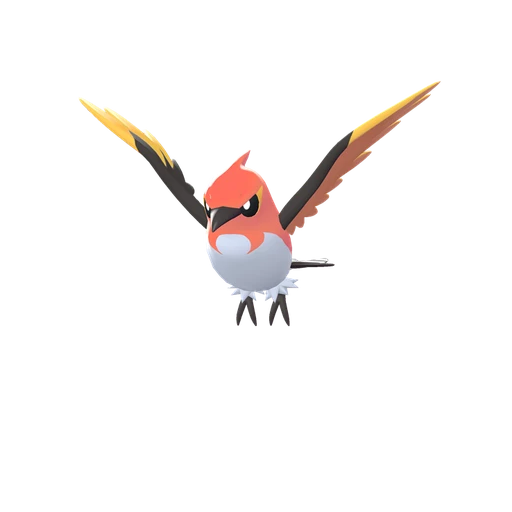 Fletchinder, Front, in Legends: Z-A: Mega Dimension