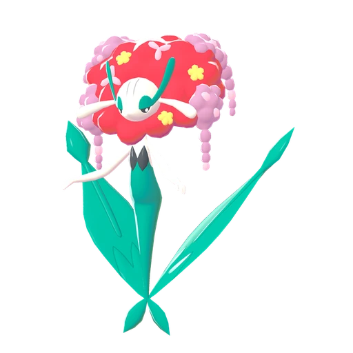 Florges Red Flower, Front, in Legends: Z-A: Mega Dimension