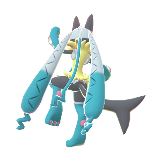 Lucario Mega Z, Back, in Legends: Z-A