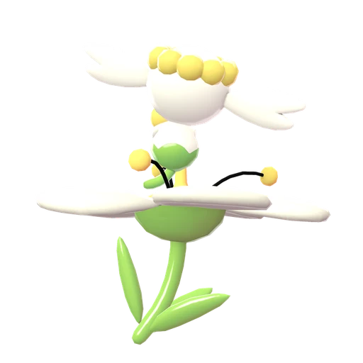 Flabébé White Flower, Back, in Legends: Z-A: Mega Dimension