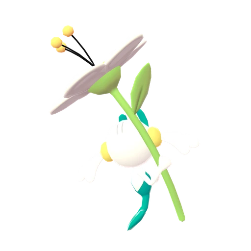 Floette White Flower, Back, in Legends: Z-A: Mega Dimension