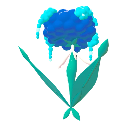 Florges Blue Flower, Back, in Legends: Z-A: Mega Dimension