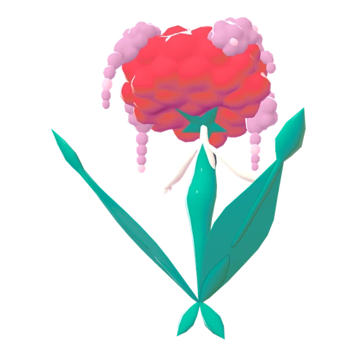 Florges Red Flower, Back, in Legends: Z-A: Mega Dimension