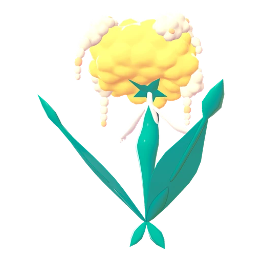 Florges Yellow Flower, Back, in Legends: Z-A: Mega Dimension