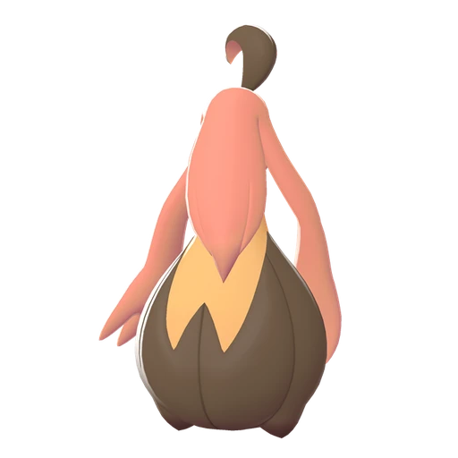 Gourgeist Large Size, Back, in Legends: Z-A