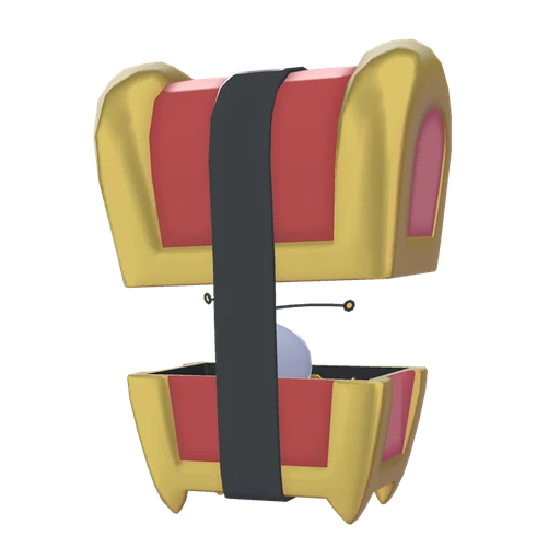 Gimmighoul Chest Form, Back, in Legends: Z-A