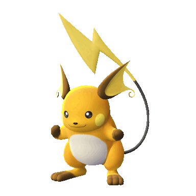Raichu, Front, in Let's Go, Pikachu! & Let's Go, Eevee!