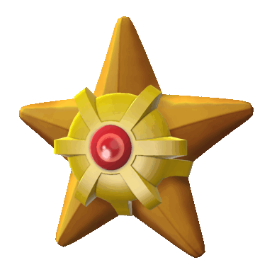 Staryu, Front, in Let's Go, Pikachu! & Let's Go, Eevee!