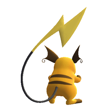 Raichu, Back, in Let's Go, Pikachu! & Let's Go, Eevee!