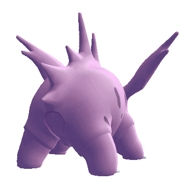 Nidorino, Back, in Let's Go, Pikachu! & Let's Go, Eevee!