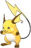 Raichu, Front, in Omega Ruby & Alpha Sapphire
