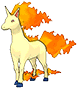 Rapidash, Front, in Omega Ruby & Alpha Sapphire