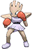 Hitmonchan, Front, in Omega Ruby & Alpha Sapphire