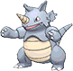 Rhydon, Front, in Omega Ruby & Alpha Sapphire