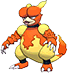 Magmar, Front, in Omega Ruby & Alpha Sapphire
