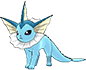 Vaporeon, Front, in Omega Ruby & Alpha Sapphire