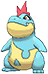 Croconaw, Front, in Omega Ruby & Alpha Sapphire