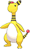 Ampharos, Front, in Omega Ruby & Alpha Sapphire