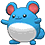 Marill, Front, in Omega Ruby & Alpha Sapphire