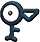 Unown F, Front, in Omega Ruby & Alpha Sapphire