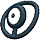 Unown O, Front, in Omega Ruby & Alpha Sapphire
