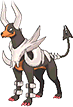 Houndoom Mega, Front, in Omega Ruby & Alpha Sapphire