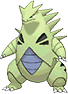 Tyranitar, Front, in Omega Ruby & Alpha Sapphire