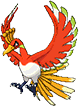 Ho-Oh, Front, in Omega Ruby & Alpha Sapphire