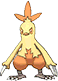 Combusken, Front, in Omega Ruby & Alpha Sapphire