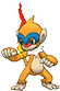 Monferno, Front, in Omega Ruby & Alpha Sapphire