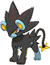 Luxray, Front, in Omega Ruby & Alpha Sapphire