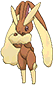 Lopunny, Front, in Omega Ruby & Alpha Sapphire