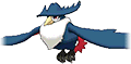 Honchkrow, Front, in Omega Ruby & Alpha Sapphire