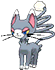 Glameow, Front, in Omega Ruby & Alpha Sapphire