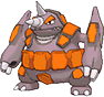 Rhyperior, Front, in Omega Ruby & Alpha Sapphire